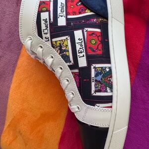 Christian Louboutin Tarot Print Sneakers - Multicolor